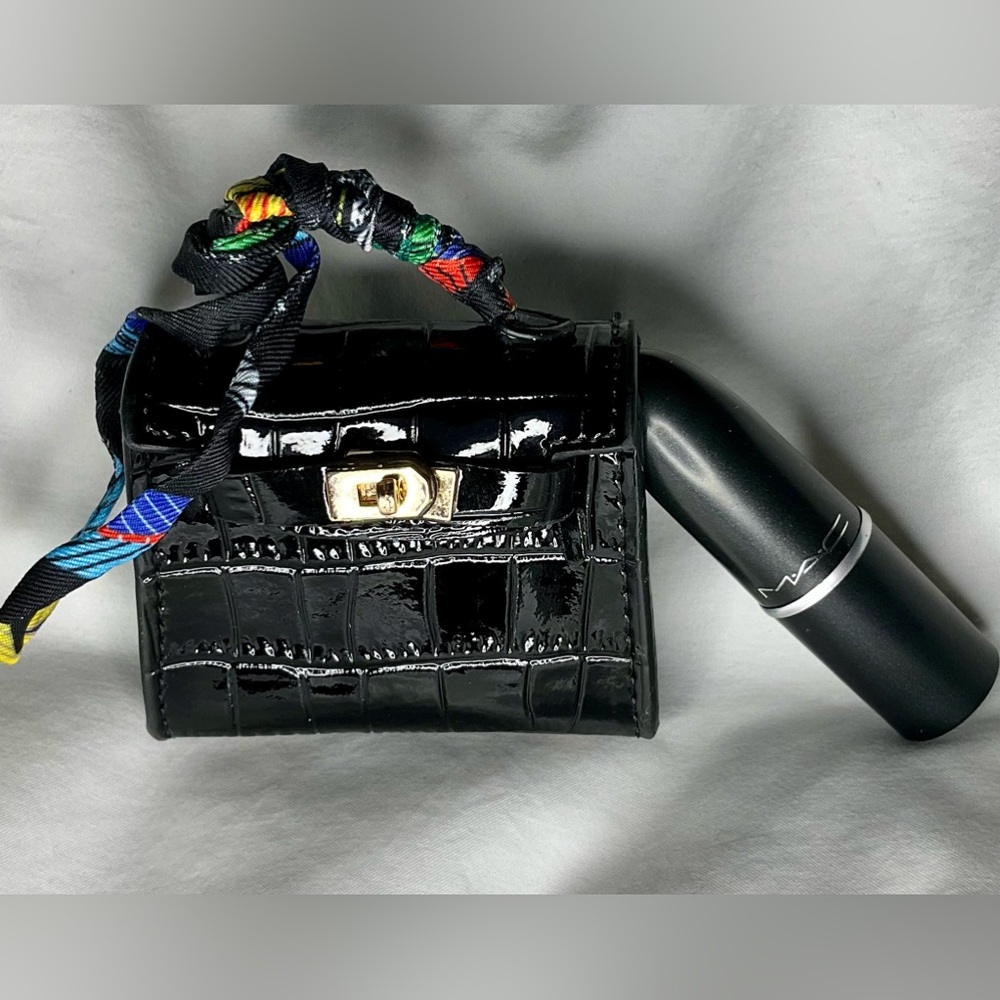 Mini bag and mini Mac lipstick